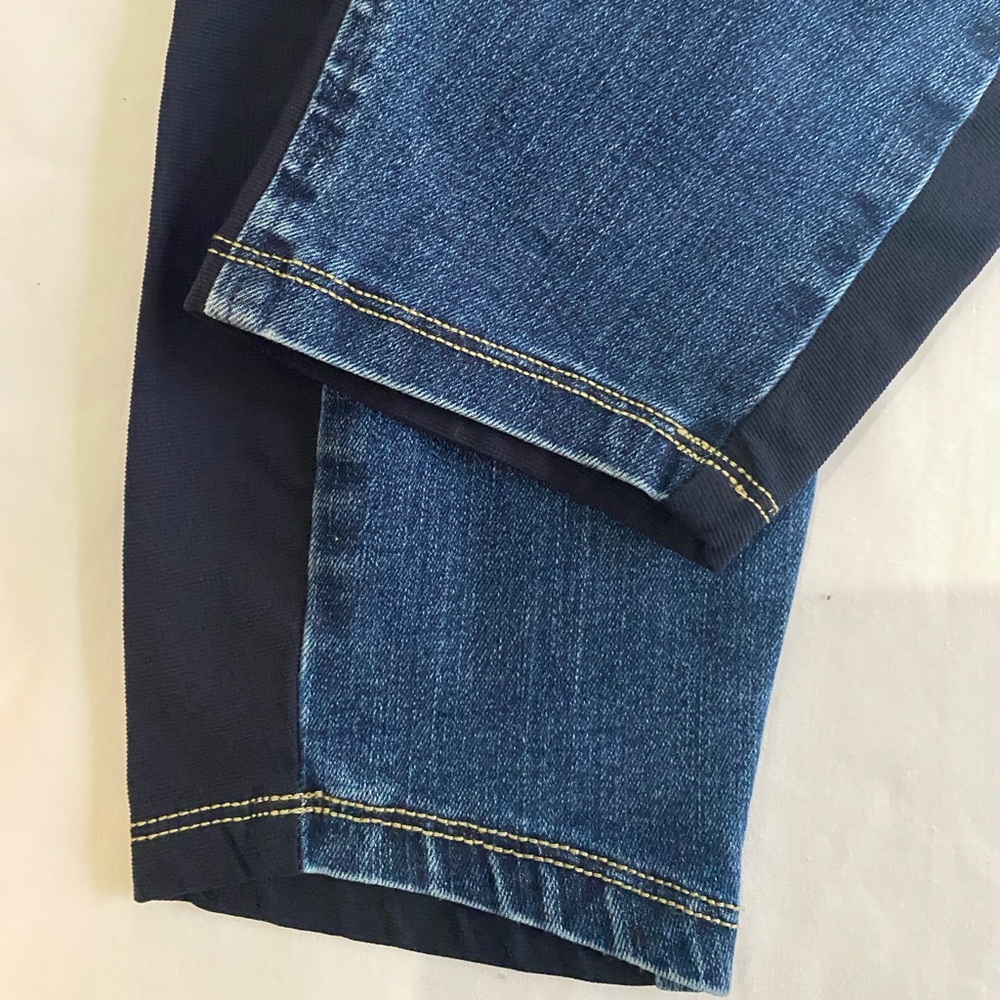 ARIAT Medium Blue Sandwashed Denim Whipstitch Equestrian Riding Breeches‎ 32R - Picture 4 of 10